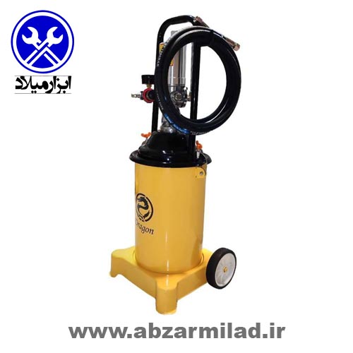 گریس پمپ سطلی بادی 13 لیتری دراگون