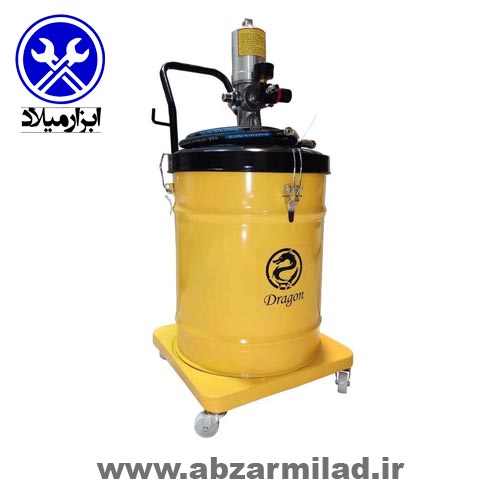 گریس پمپ سطلی بادی 40 لیتری دراگون