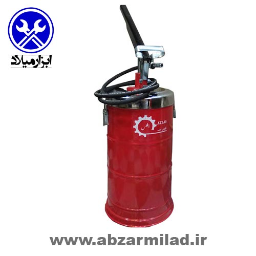 گریس پمپ سطلی دستی 20 لیتری اطلس