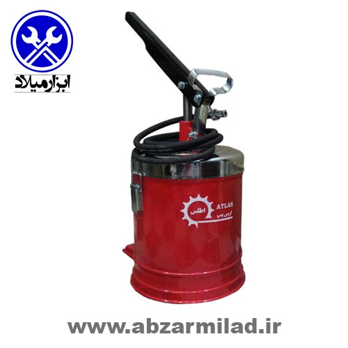گریس پمپ سطلی دستی 5 لیتری اطلس