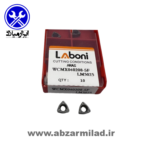 الماس تراشکاری (اینسرت) سه گوش مولتی گرید لابونی مدل WCMX040208-SF-LM5025