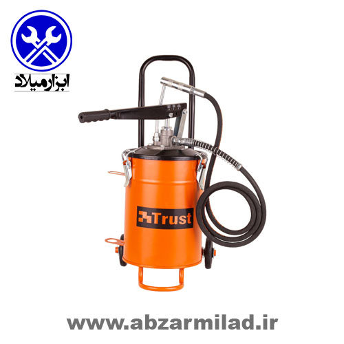 گریس پمپ سطلی 20 کیلویی چرخ دار قابل تنظیم تراست مدل VGP/20 TRUST