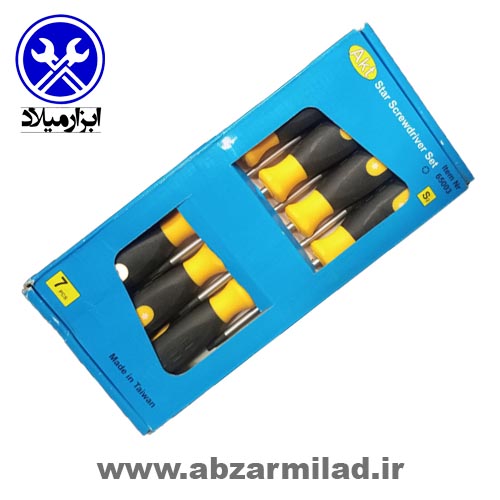 سری پیچ گوشتی ستاره ای 7 عددی AKT تایوان