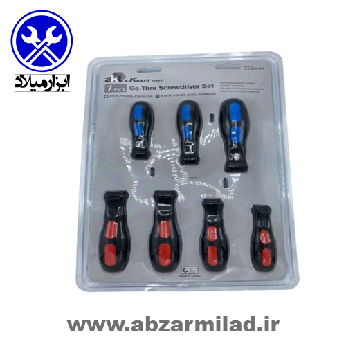 پیچ گوشتی ضربه خور 7 عددی AKT