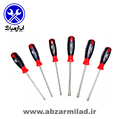پیچ گوشتی مهره گیر 6 عددی AKT