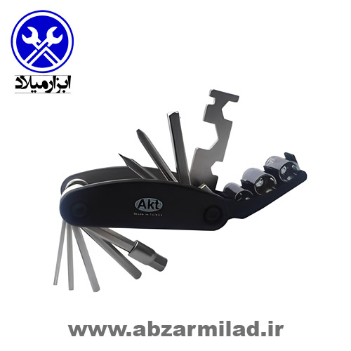 آچار دوچرخه چاقویی 16 کاره AKT مدل BKFL16