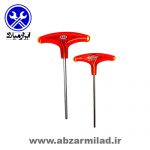 سری آچار آلن دسته تی شش گوش 6 عددی AKT