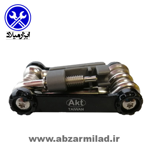 آچار دوچرخه چاقویی 14 کاره AKT مدل BKFL14