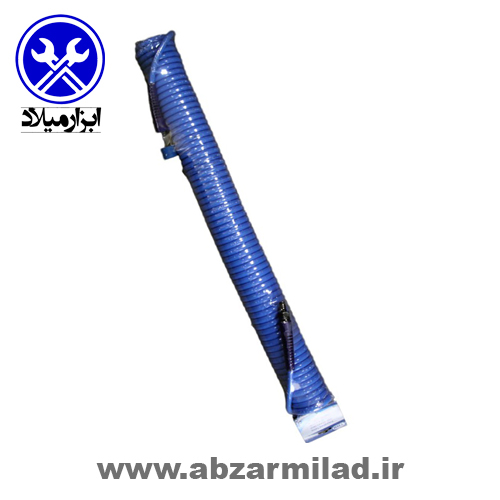 شلنگ فنری 10 متری با کوپلینگ پلیمری اتومات تی اچ بی THB تایوان مدل 8×12