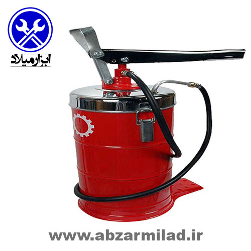 گریس پمپ سطلی دستی 10 لیتری اطلس