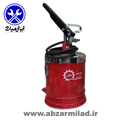 گریس پمپ سطلی دستی 5 لیتری اطلس